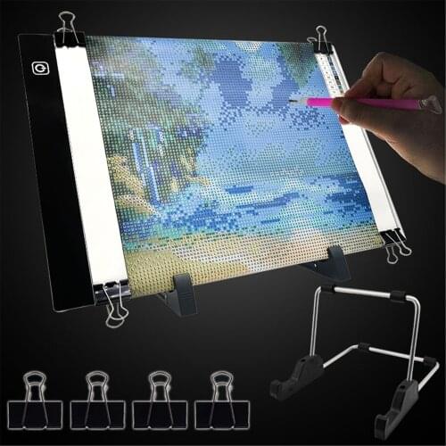 Diamond Painting Accessorie A5/A4/A3 Led Light Pad Lamp Board Tablet for Painting Drawing Diamond Embroidery Tool Kits and Stand