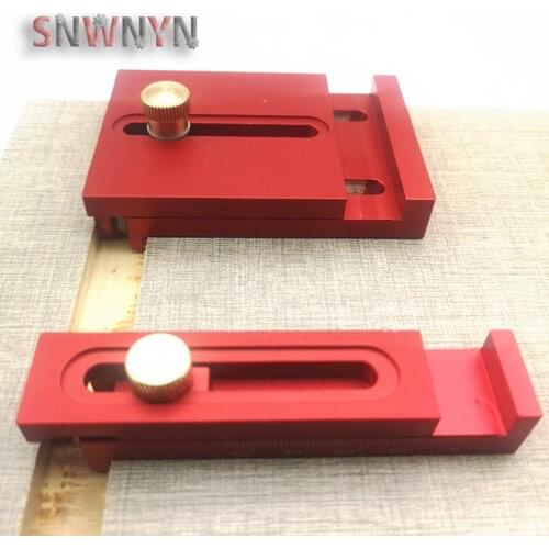 Aluminum Alloy Woodworking Ruler Mini Gap Gauge Depth Measuring Sawtooth Ruler Marking Gauge Measuring Tools T1 T2