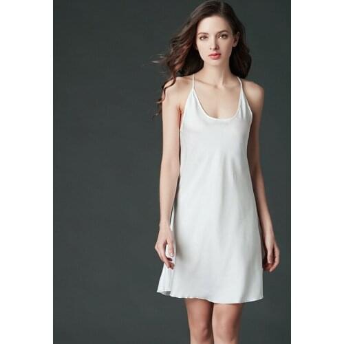 Satin Silk Luxury Nightgowns Women Summer Baby Doll Nightdress Female Nightie Chemise Sleepwear Night Shirt Loungewear Negligee