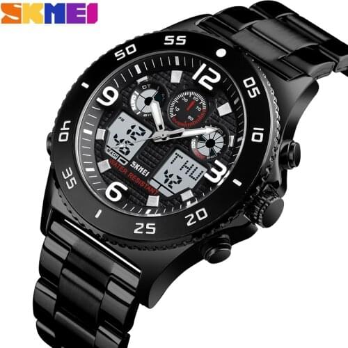 SKMEI New Fashion Digital Mens Watches Outdoor Chrono 12/24Hour Alarm Clock Sports Waterproof Male Wristwatch Relogio Masculino