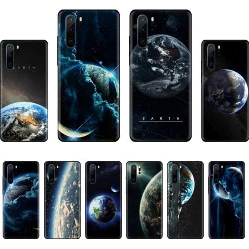 Personality creative Moon earth Phone Case For Huawei P40 P20 P30 lite Pro P Smart 2019 Mate 40 20 10 Lite Pro Nova 5t