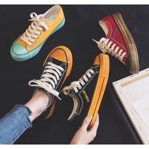 Black Canvas Shoes Women 2020 Summer Autumn New Fashion Shoes Color Autumn Shoes Korean Version Versatile Ulzzang Board Shoes