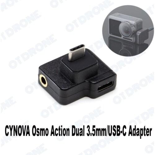 CYNOVA Osmo Action Dual 3.5mm/USB-C Adapter (Original) Ready Stock