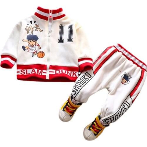 Spring Autumn Children Clothes Baby Boy Cotton Letter Jacket Pants 2Pcs/sets Infant Outfit Kid Fashion Toddler Casual Tracksuits
