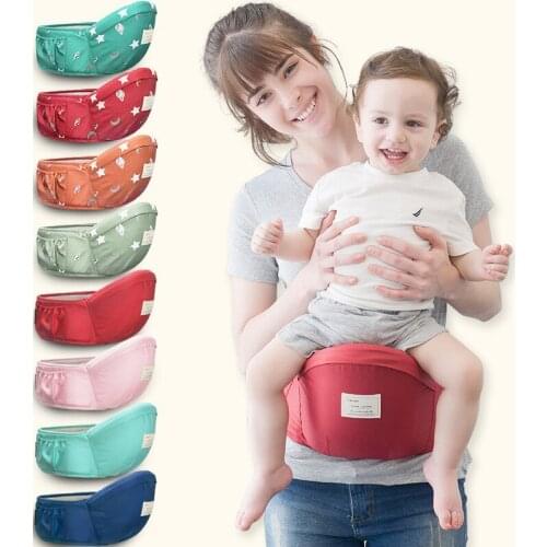 Baby Hip Seat Carrier With Pockets Lightweight Toddler Waist Stool Seat Belt Carrier Adjustable Front Sling Hip Seat For Newborn