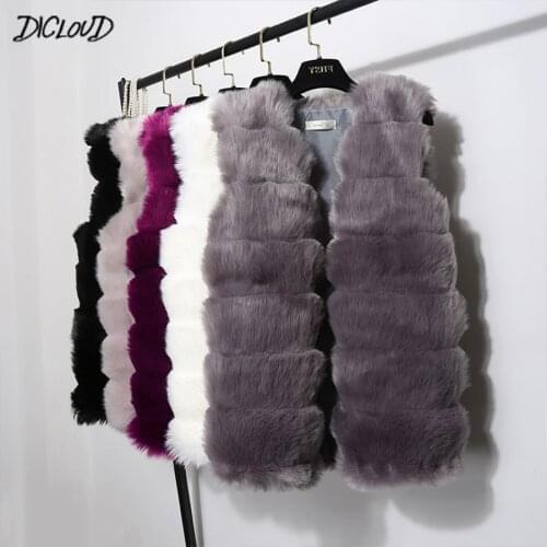 DICLOUD Long Fur Coats