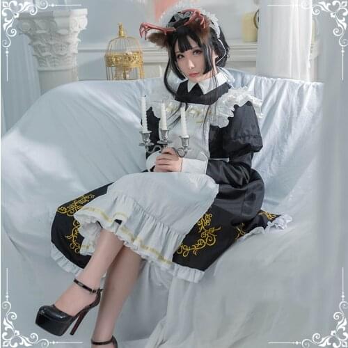 Anime Arknights Tsukinogi Maid Outfit Lolita Dress Psychic Party Uniform Cosplay Costume Halloween Women Free Shipping 2021 New