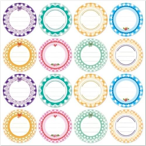 Exquisite 160pcs/bag 2inch Round Waterproof Colorful Self-Adhesive Cans Label Sticker Kitchen Jars Organizer DIY Writing Labels