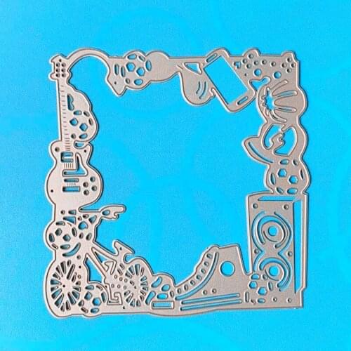 YINISE Metal Cutting Dies For Scrapbooking Stencils PARTY FRAME DIY Paper Album Cards Making Embossing Folder Die Cuts Mold