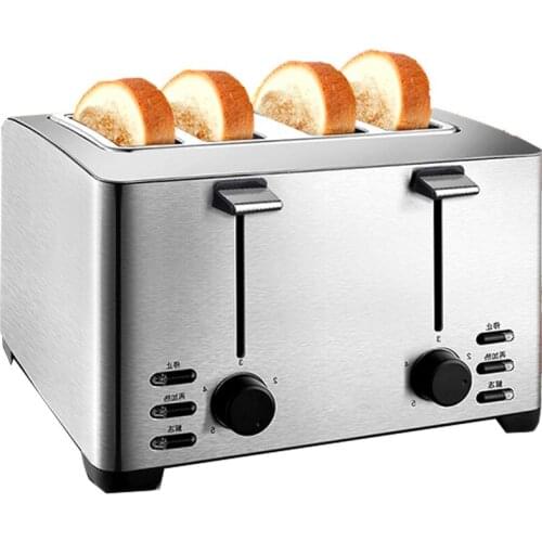 Mini Bread Toasting Machine Home Use Bread Toaster 4 Troughs