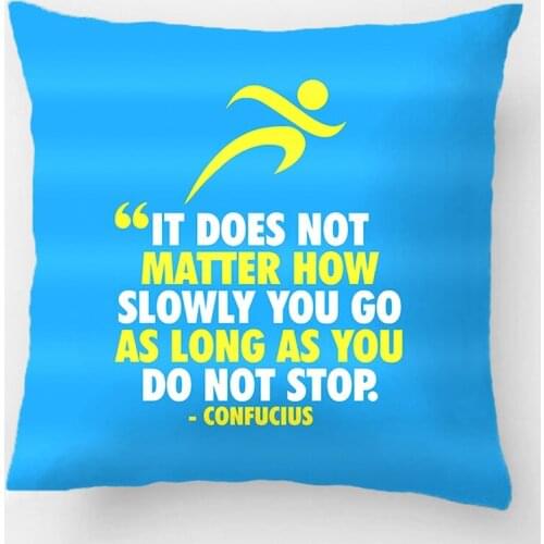 Do Not Stop. Running Marathon Workout Motivational Decorative Cushion Cover Pillow Case Customize Gift For Sofa Car Pillowcase