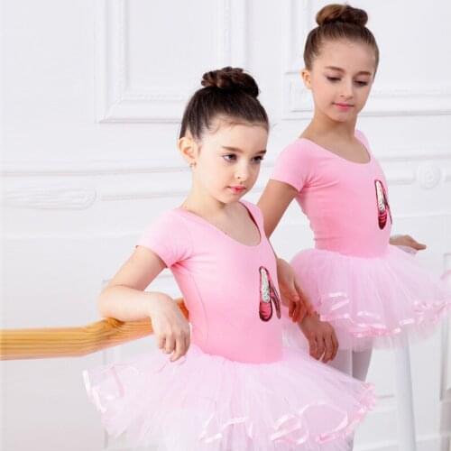 New Children Ballet Dancing Dress Girls Dance Practice Jumpsuit Kids Dancing Costume Childrens Day Performance Dress B-3056