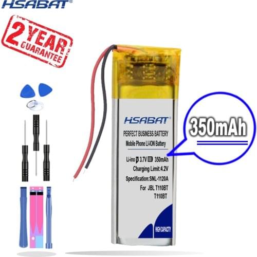 New Arrival [ HSABAT ] 350mAh T110BT Replacement Battery for JBL T110BT TUNE205BT T190BT t120 Headset
