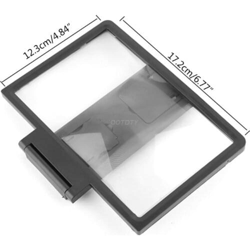 OOTDTY NEW 3D Screen Amplifier Mobile Phone Magnifying Glass Stand For Video Folding Screen Enlarged Eyes Protection Holder