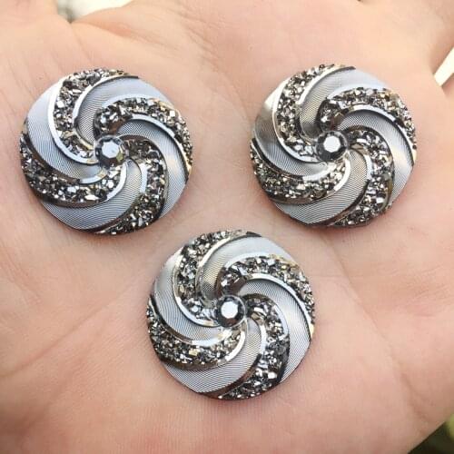 Wholesale 25mm Resin Cute Flower Flatback Stone Wedding decorate Buttons Craft Scrapbook 96pcs -HE90