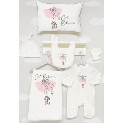 Organic 5 Piece Jacquard Hospital Output-For Baby Series Baby Set Lux 100 Cotton High Quality