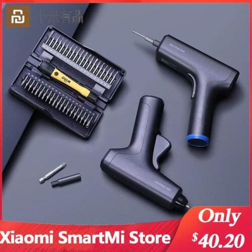 Youpin 4V Lithium Battery Screwdriver Hot Melt Glue Gun Anti-static 40 in 1 Finishing Screwdriver Set Wiha Design Power Tools 2