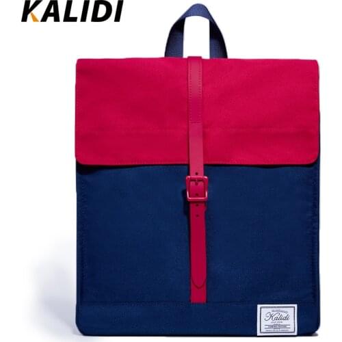 KALIDI Mini Laptop Backpacks Fashion Women Backpacks Postman Package School Bakcpack Message bag for Mackbook 13 14 inch