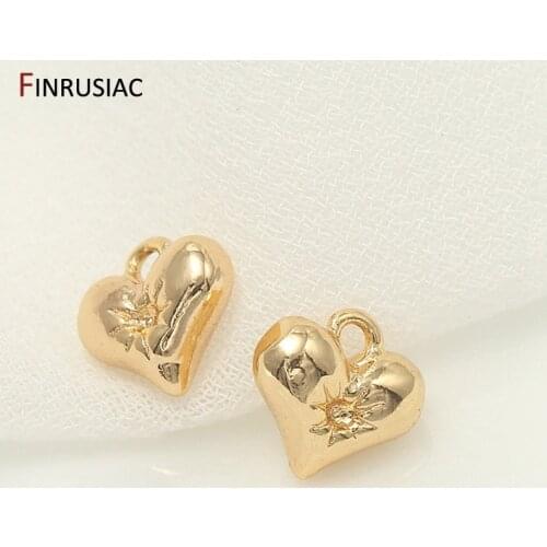 Series 14k Gold Plated Small Pendants Charms For Jewellery Making DIY Earrings Necklaces Pendant Accessories