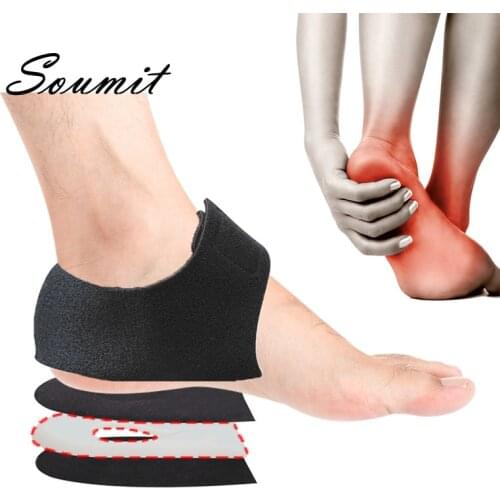 Silicone Gel Heel Pad for Plantar Fasciitis Spurs Cushion Shock Absorption Foot Pain Care Protect Socks Shoe Insert Dropshipping