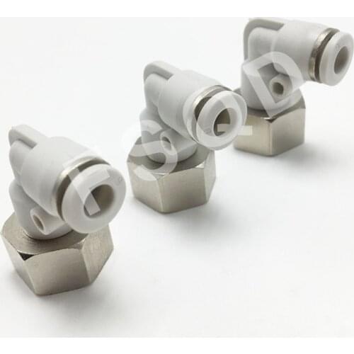 PLF6-M5 PLF6-01 PLF6-02 PLF6-03 PLF6-04 Airtac connector L type internal thread bending joint have stock PLF series
