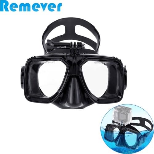 New Diving Swimming Sports Mask Glasses with Mounts Holder for Gopro Hero SJcam Yi Action Cameras