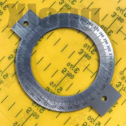 Outer diameter: 100mm Dial 360 Degree Dial Positioning Hole Dial Round Ruler 100 # 70