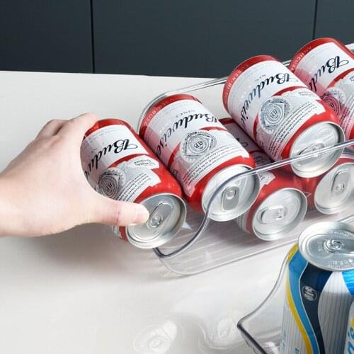 Pull Out Cans Beverage Bottle Atorage Box Kitchen Refrigerator Storage Sorting Box