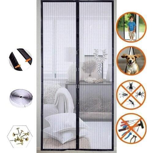 Summer Anti Mosquito Insect Fly Bug Curtains Magnetic Net Automatic Closing Door Screen Kitchen Curtain Drop Shipping