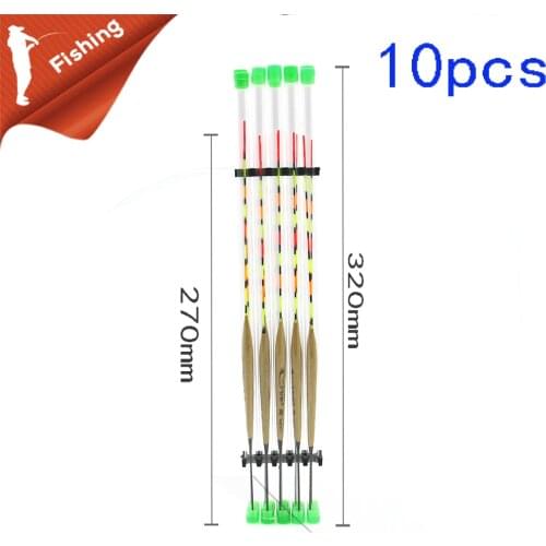 10Pcs/lot Fishing Floats Wood Balsa Flotteur Peche Shallow Water Ice Floating Bobbers Wooden Float Fishing Accessories Tackle