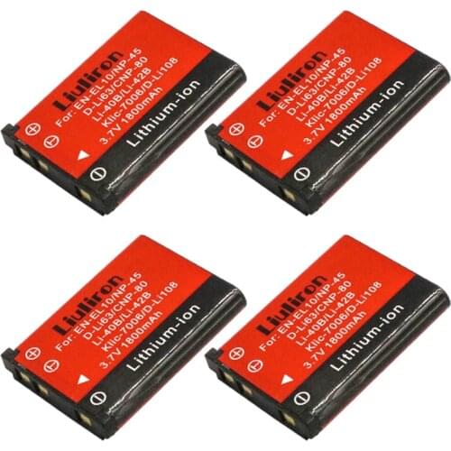 1800mAh EN-EL10 EN EL10 LI-42B Li-40B LI 42B 40B battery for nikon OLYMPUS U700 U710 FE230 FE340 FE290 FE360
