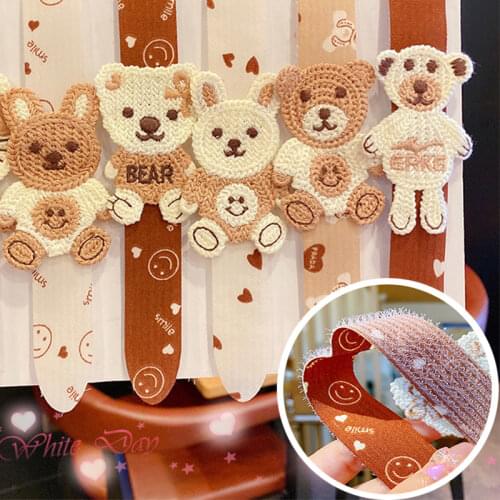 New Cute Cat Bow Headband Girl Convenient and Simple Velcro Hair Accessories Bangs Side Hairpin Face Wash Bath Make Up Headband