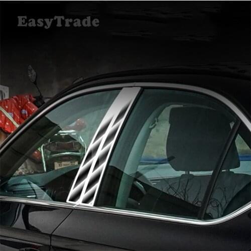 For Skoda Superb 2016 2020 Accessories TPU Transparent Film Car Side Window Center Pillar Trim Center Panel Decoration Sticker