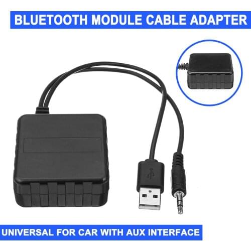 Car 3.5mm bluetooth Module AUX Input Audio Cable Adapter Universal USB AUX Music Player Adapter