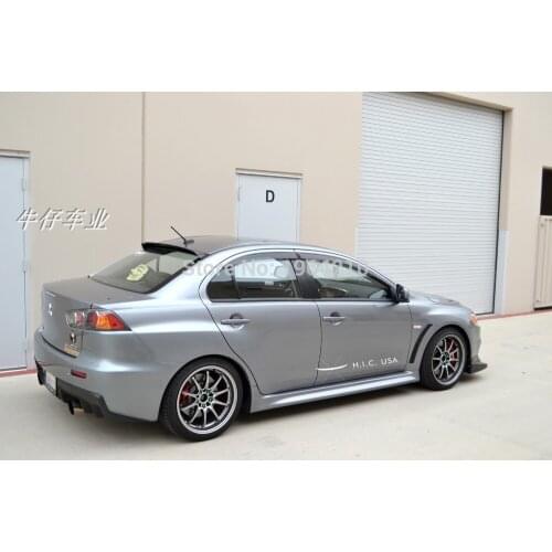 Car Styling For Mitsubishi Lancer EX Evo 2008 - 2015 ABS Plastic Material Rear Roof Spoiler Sun Visor Spoiler Wing