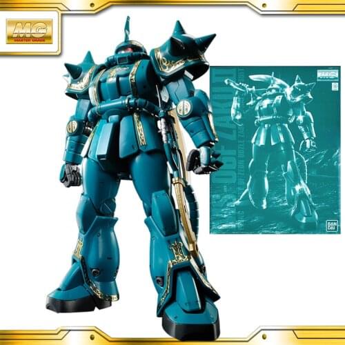 BANDAI GUNDAM PG MG 1/100 MS-06F ZAKU II Gundam model kids assembled Robot Anime action figure toys
