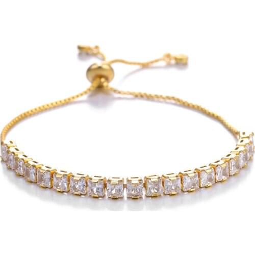 White micro-inlaid zircon vintage Fashion lucky bracelet Female new simple wild hipster pull adjustable size jewelry best gifts