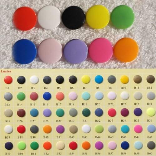 Free Shipping SUTOYUEN 1600 sets Original Size 14mm Diaper Round T-8 Plastic Snaps Button Snap Fasterner 16 Colors Available