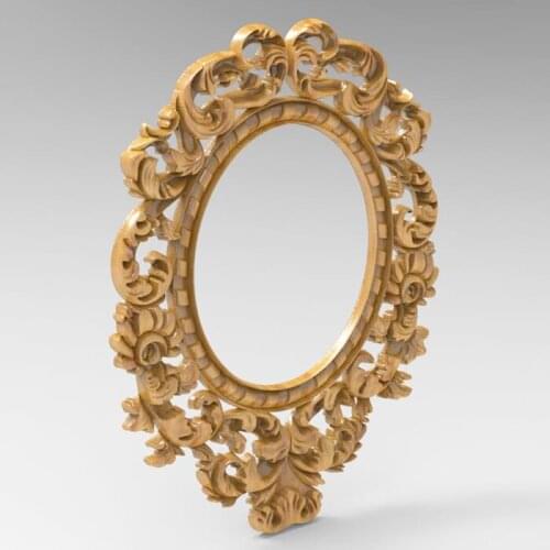 Digital file photo frame 3d model relief for cnc carving engraving in STL file format