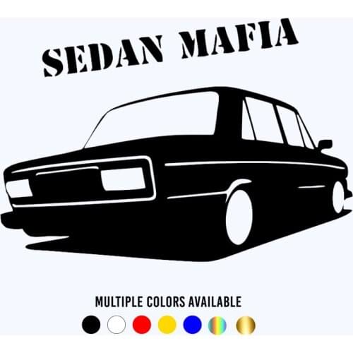 CK20351# Die-Cut Vinyl Decal Sedan Mafia 2106 Car Sticker Waterproof Auto Decors on Car Body Bumper Rear Window