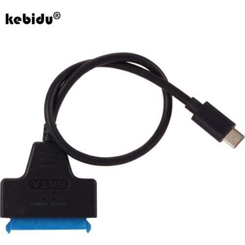 Type C 22 Pin Sata Cable Sata To USB 2.0 Adapter Support 2.5 Inches External SSD HDD Hard Drive Cable USB C to Sata Adapter