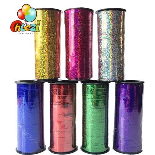 100 Yards Balloon Ribbons I love you Satin Ribbon Curling Ribbon Roll Wedding Birthday Party Decoration Balloon Accessories