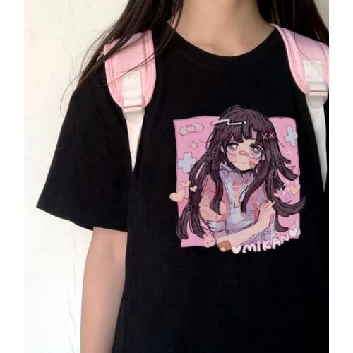 Mikan Tsumiki Anime shirt Kawaii Sweet Girls Japan Streetwear Harajuku Casual Tops Ulzzang Vintage E-Girl Summer Women T-shirt