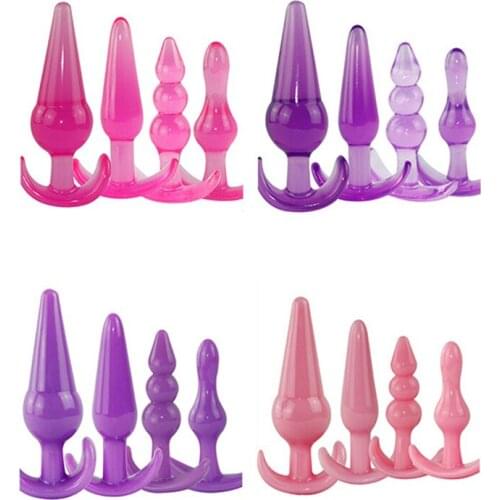 Mini Silicone Anal Plug Beads Jelly Toys Skin Feeling Dildo Adult Sex Toys for Men Butt Plug Sex Products Sex Toys for Women