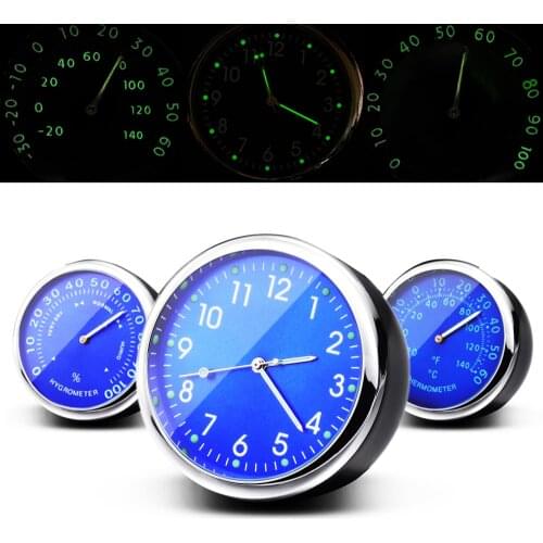 Yolu Car Clock Luminous Mini Automobiles Digital Watch Quartz Clocks Stick-on Auto Ornament Car Accessories for Cars SUV MPV