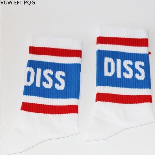 High quality Fashion women men street socks white style sock rock roll hip hop boy girl cotton long brand new Crew Socks