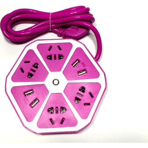 Creative power board with USB mobile phone charging socket for home office multifunctional smart power board