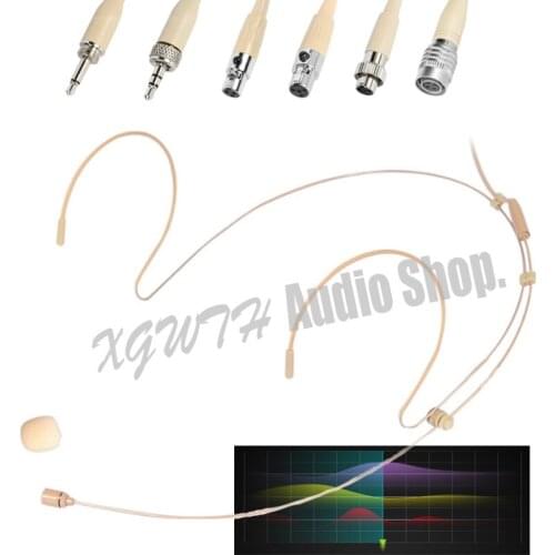 Professional Headset Headworn Condenser Microphone For Sennheiser Shure AKG Wireless Transmitter Mic System Studio Mics