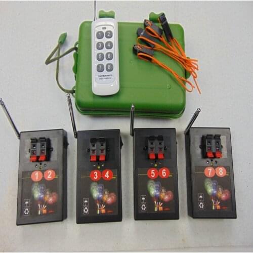 Cold smalle remote DMX fireworks Stage 8 Cues wedding switch valentines day gift waterproof controller radio fire Double switch