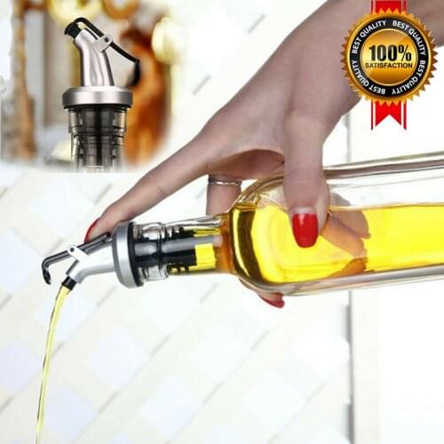 Olive Oil Sprayer Drip Wine Pourers Liquor Dispenser Leak-proof Nozzle ABS Lock Sauce Boat Bottle Stopper Kitchen Bar BBQ Tool